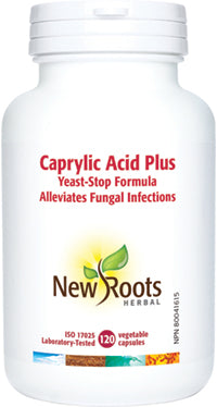 NEW ROOTS    Caprylic Acid Plus    120 capsules