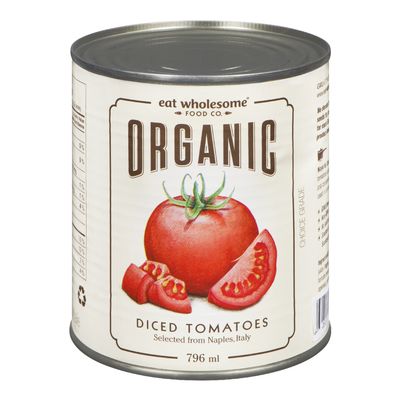 Eat Wholesome   Organic Tomato Products   Diced Tomatoes796ML