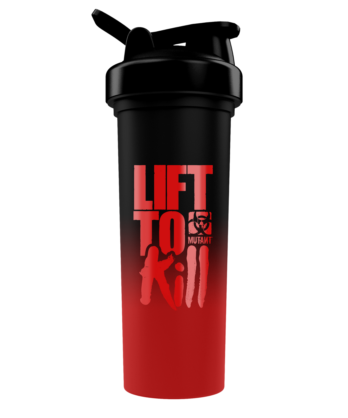 MUTANT    MUTANT® Merch    Mutant Lift to Kill Shaker Bottle (Black/Red Fade)700 ml