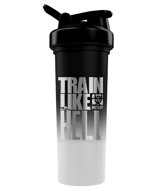 MUTANT    MUTANT® Merch    Mutant Train Like Hell Shaker Bottle (Black/Silver Fade)700 ml