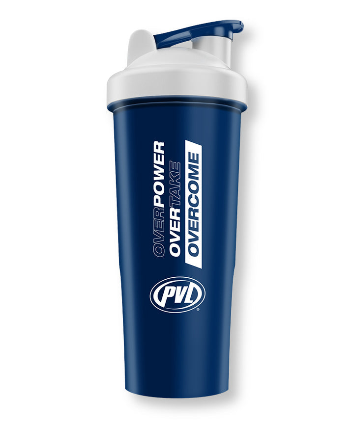 PVL  WHEY GOLD  PVL OVERCOME Gym Shaker Cup / Bottle (Navy Blue)  1L