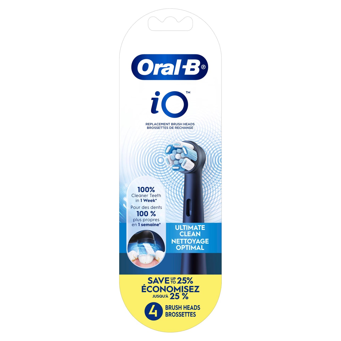 ORAL B IO SERIE BRUSH HEADS ULTIMATE CLEAN BLACK 4