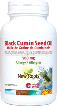 NEW ROOTS    Black Cumin Seed Oil 500 mg    120 softgels
