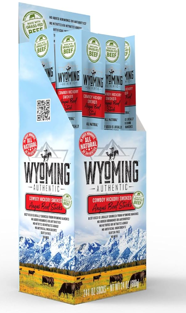 Wyoming Gourmet Beef   Jalapeno Premium Beef Stick  ( 24 x 28g )