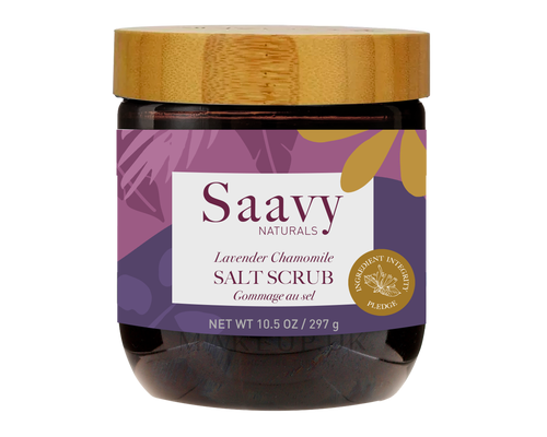 SAAVY NATURALS    Lavender Chamomile Salt Scrub 340g