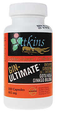 Atkins Ginseng   Ontario Ginseng - Gin-Ultimate 100caps