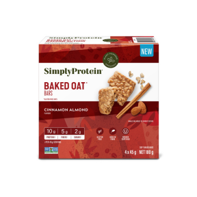 Simply Protein   Gluten Free Baked Oat Bar   Cinnamon Almond180G