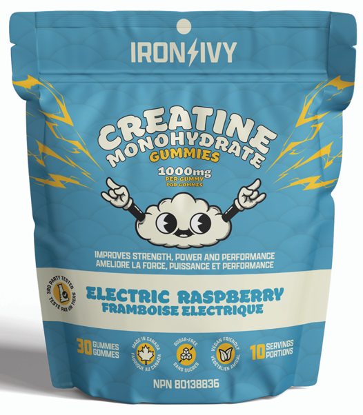 Iron and Ivy Creatine Monohydrate Gummies 1000mg 30 Gummies