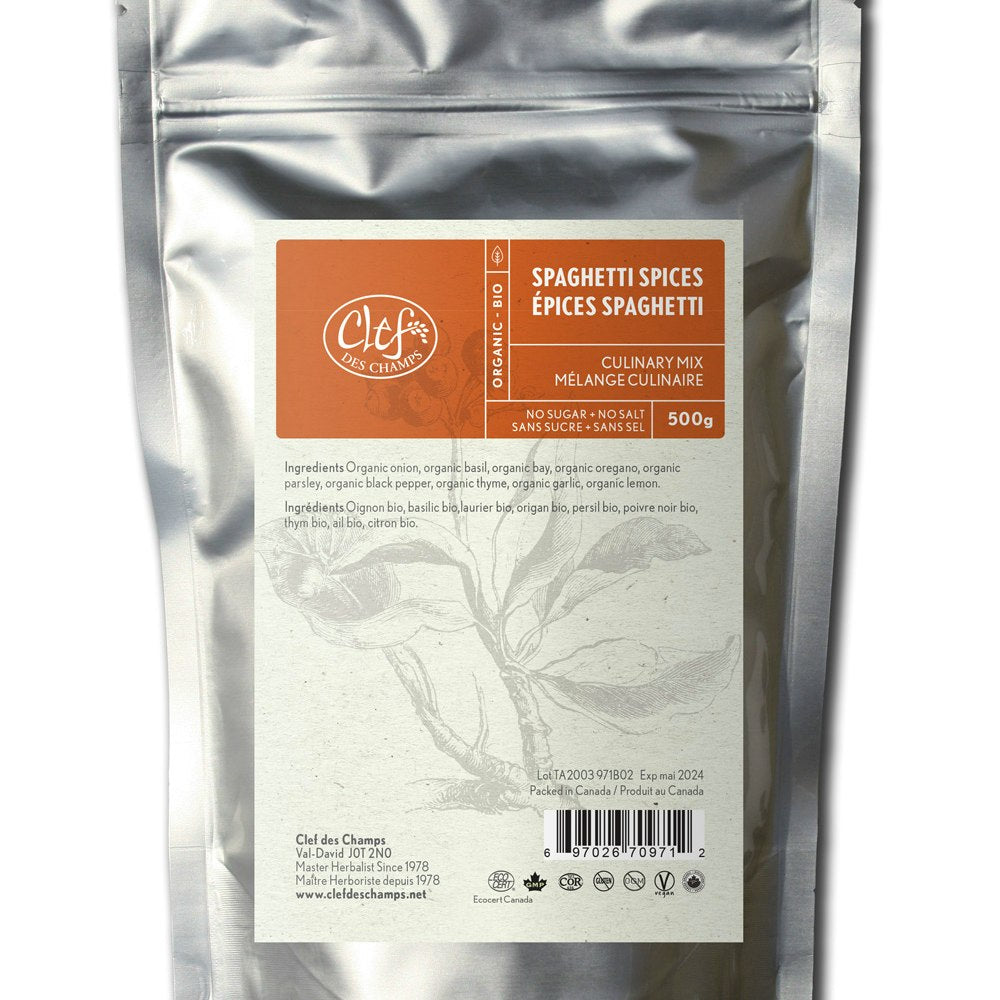 Bulk SPAGHETTI SPICES organic   500 GR