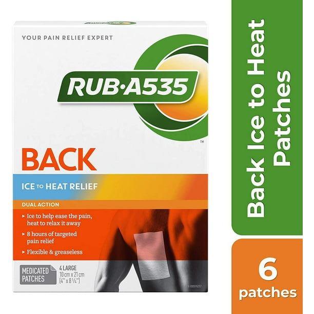 RUB A535 ICE TO HEAT DUAL ACTION PATCH BACK 4