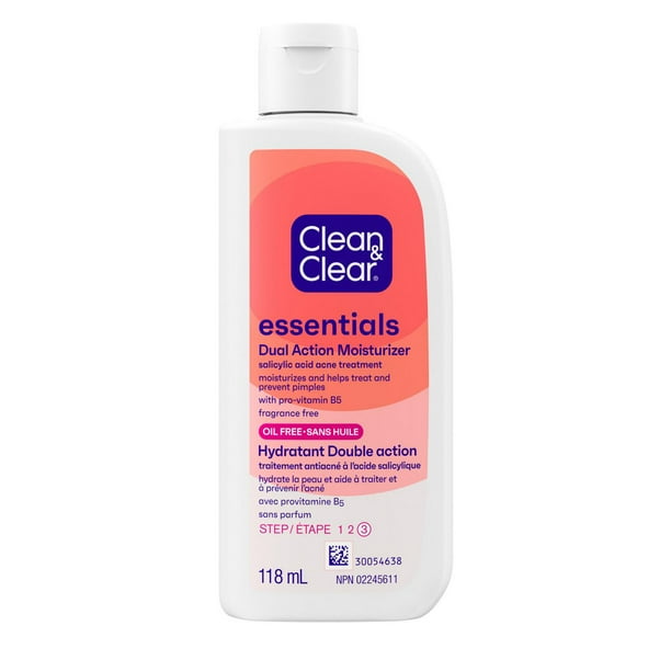 CLEAN&CLEAR DUAL ACTION MOISTURIZER 118ML LOTION