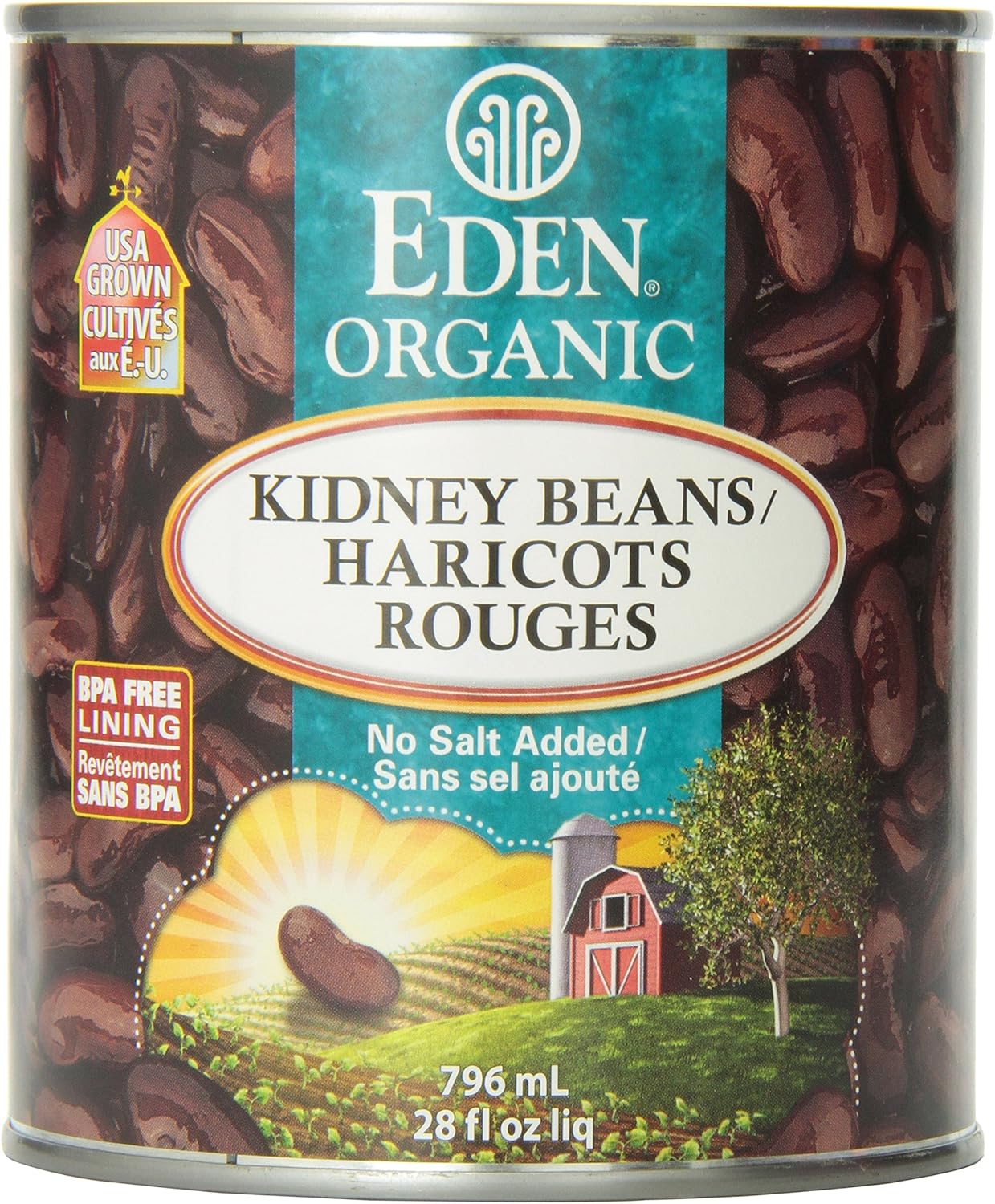 Eden Foods   Organic Whole Canned Beans   Kidney Beans796ML