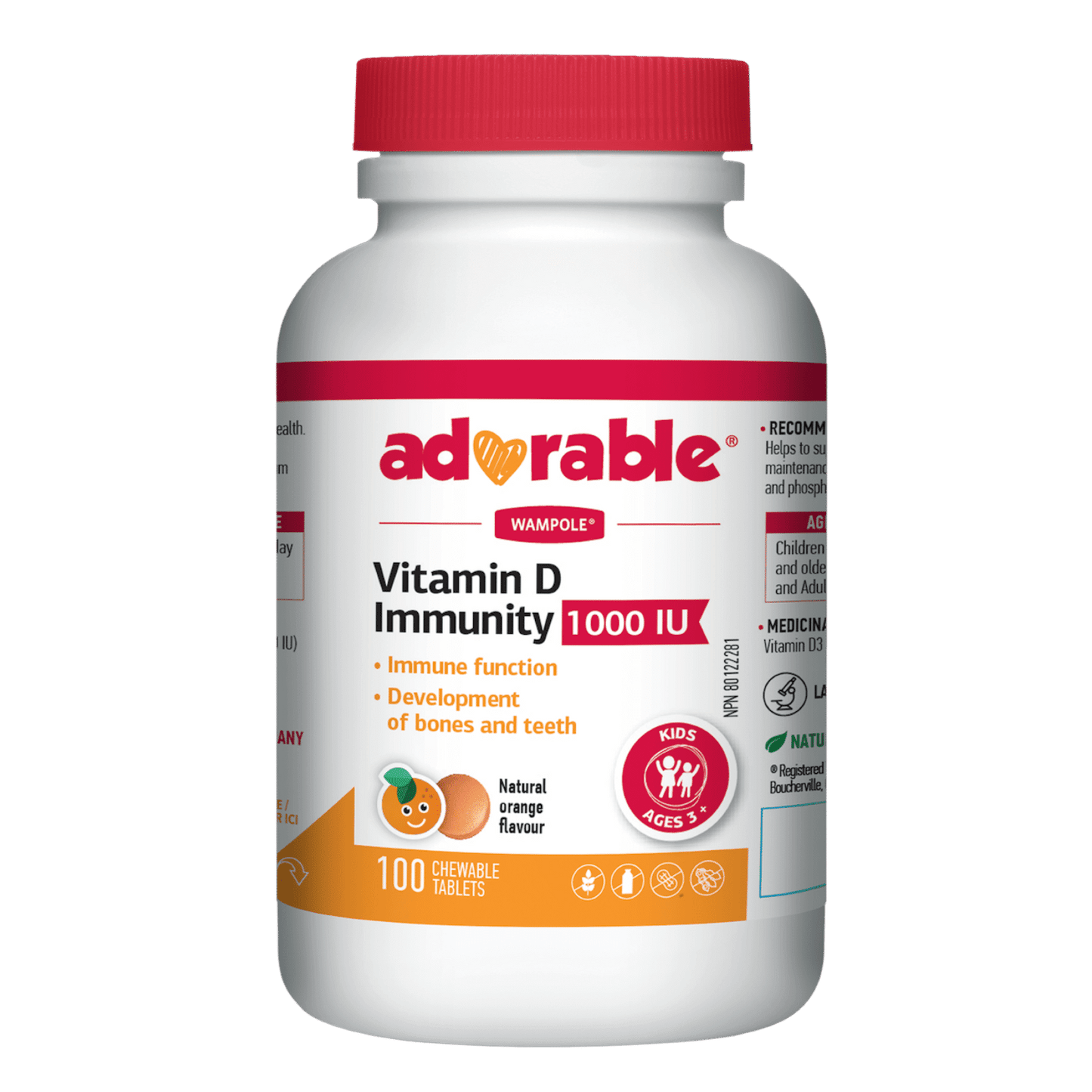 WAMPOLE VITAMIN D3 TB CHEW 1000IU 100 TABLET