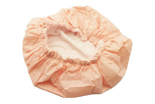 AXEL KRAFT-SHOWER CAP, TERRY / LACE, ASST'D COLOURS