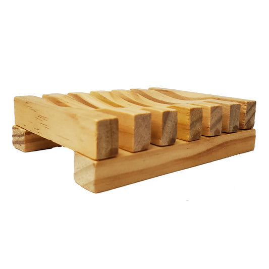 AXEL KRAFT-SLATTED WOOD SOAP DISH