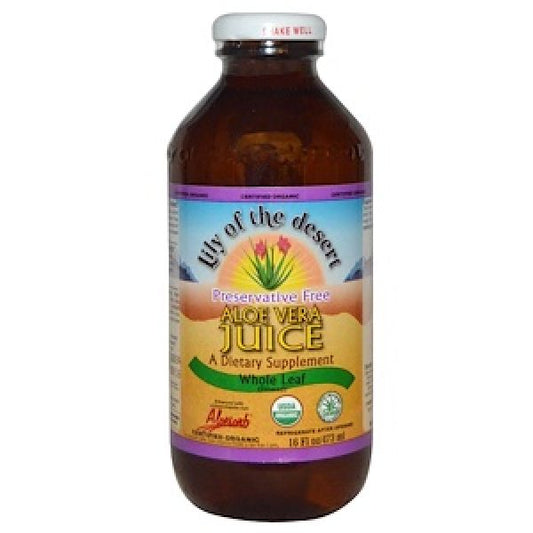 LILY OF THE DESERT    Juices & Concentrates Preservative Free    LILY OF THE DESERT    Juices & Concentrates Preservative Free    Org PF Aloe Whole Leaf Juice 473mL
