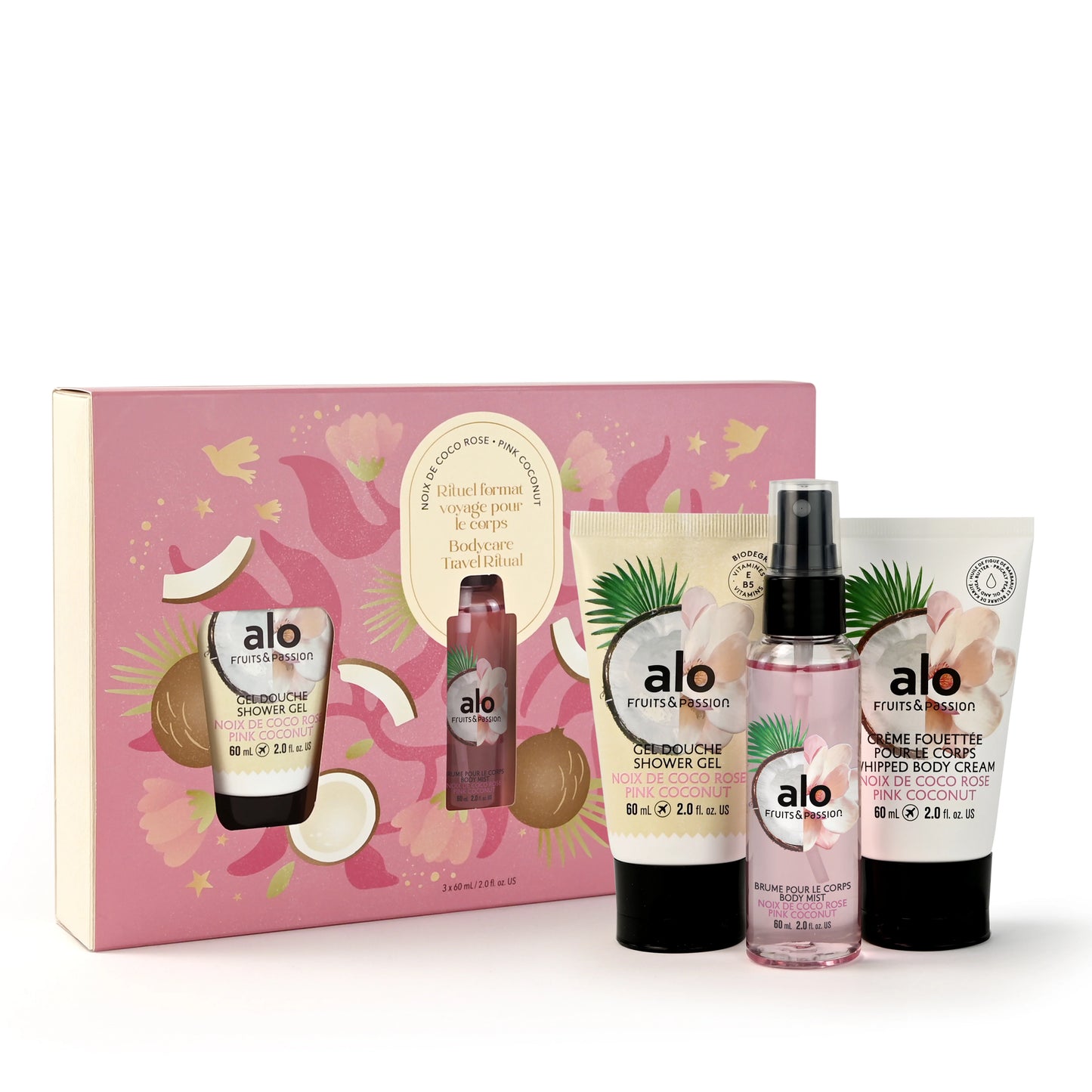FRUITS & PASSION ALO SET PINK COCONUT pack of 6