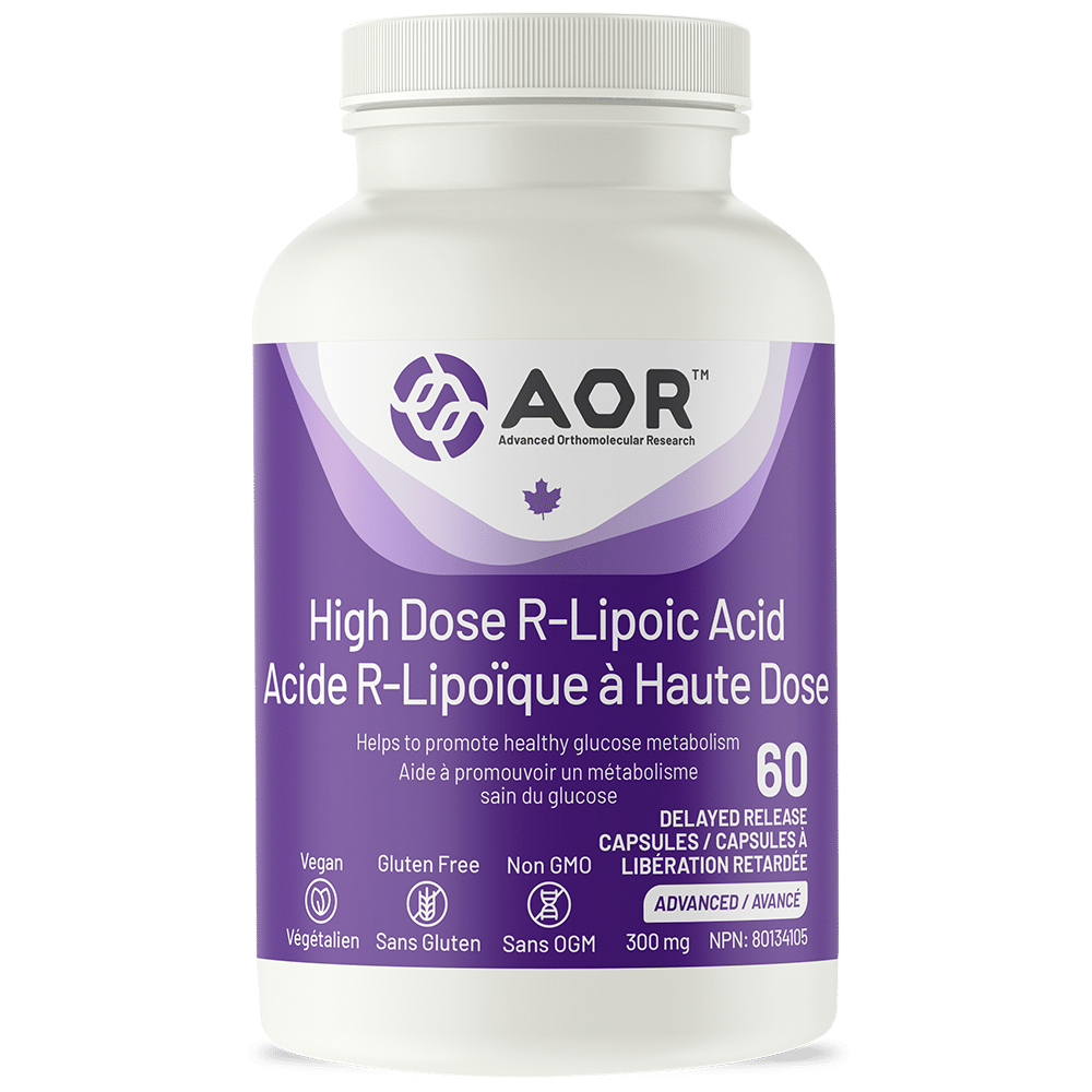 AOR High Dose R-Lipoic Acid 60 caps