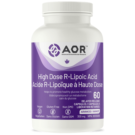 AOR High Dose R-Lipoic Acid 60 caps