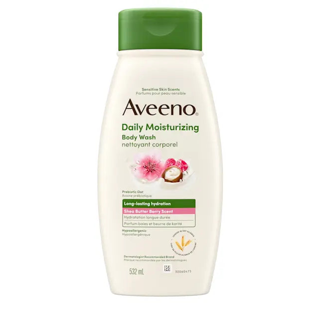 AVEENO BODY WASH SHEA BUTTER BERRY 532ML