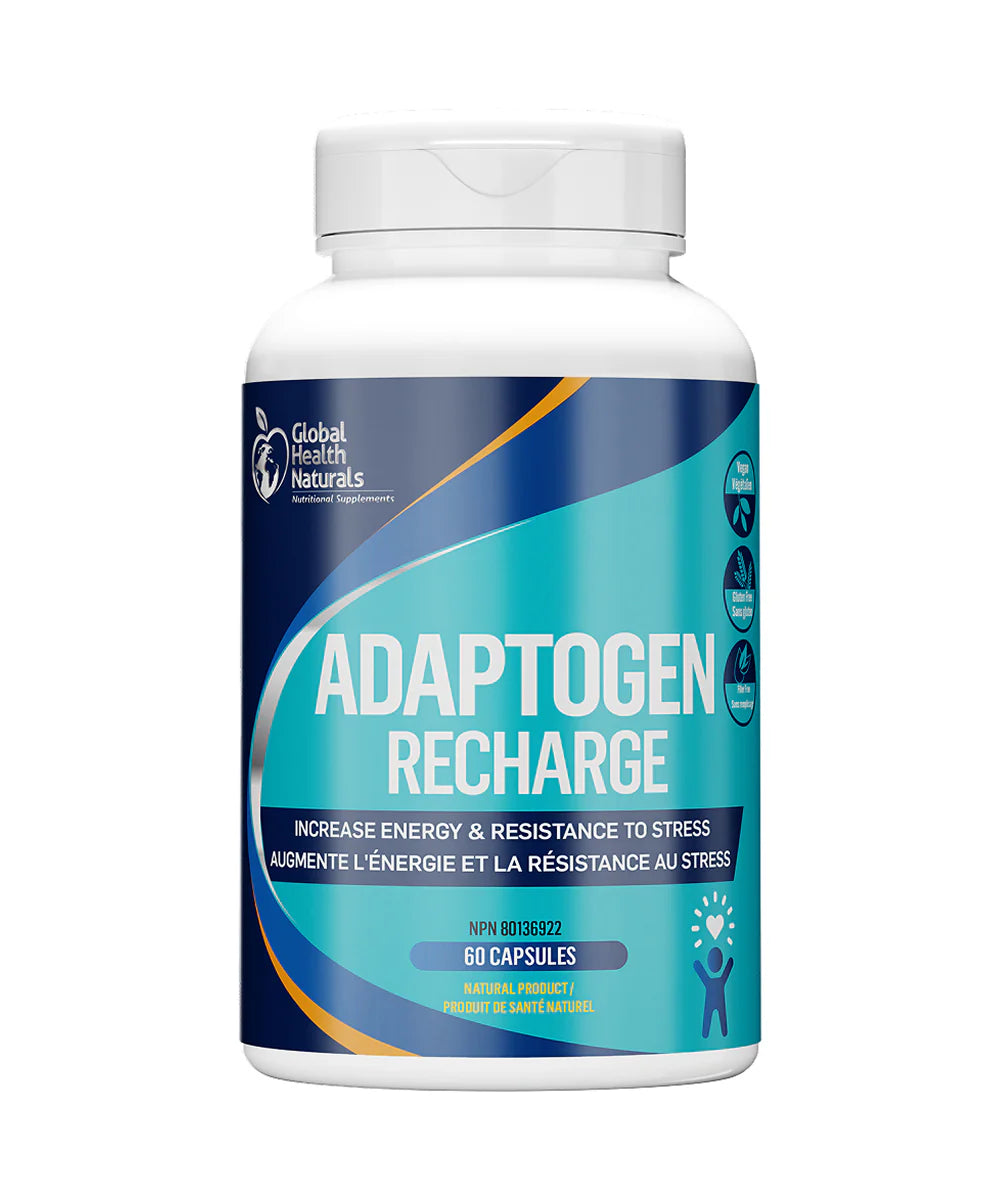 GLOBAL HEALTH NATURALS    Adaptogen Recharge, 60s