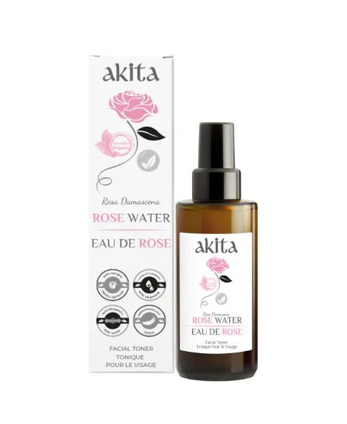 AKITA    All Natural Rose Water, 100ml