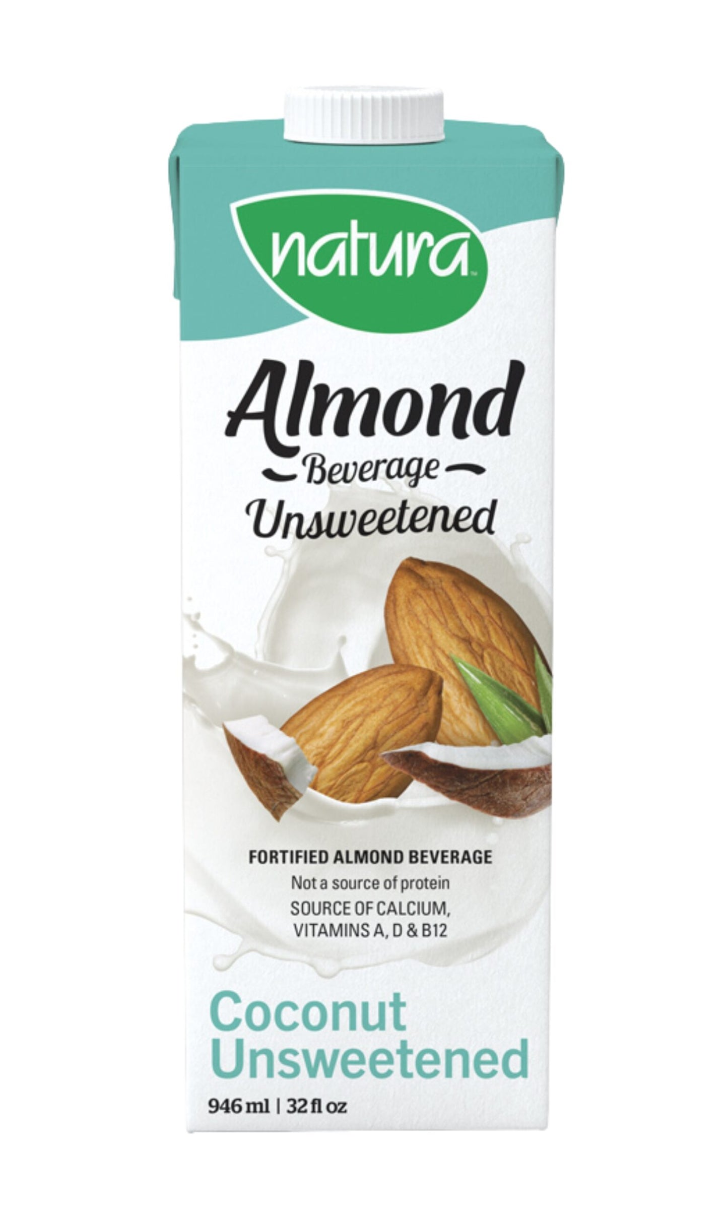 NATURA   UNSWEETENED  ALMOND  COCONUT     946ml