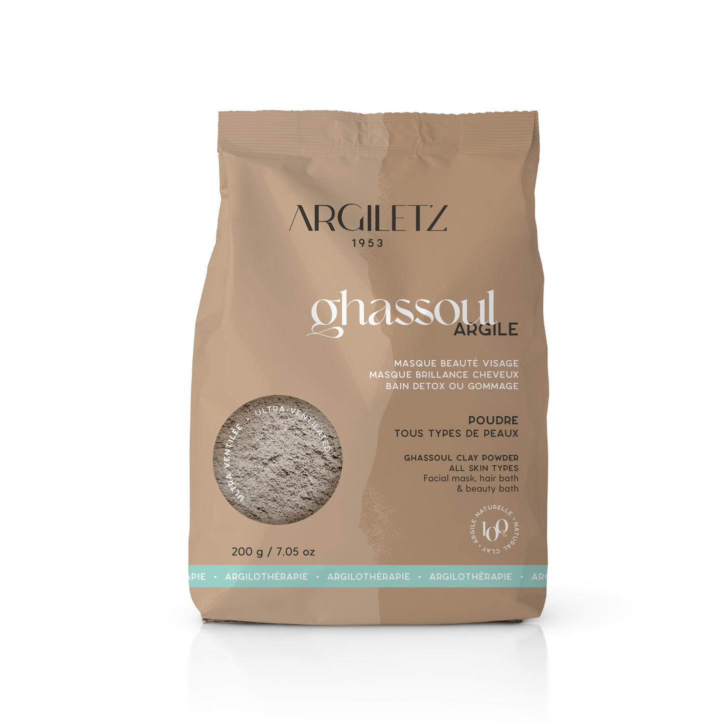 Argiletz - Ultra-ventilated GHASSOUL Clay Powder - 200 g