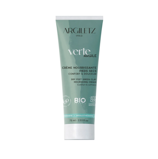 Argiletz - Nourishing Dry Foot Cream GREEN Clay - Organic  - 75 ml