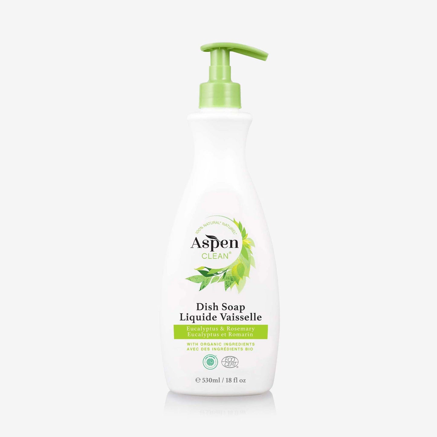 Aspen Clean   100% Natural Dish Soap   Unscented Dish Soap530ML