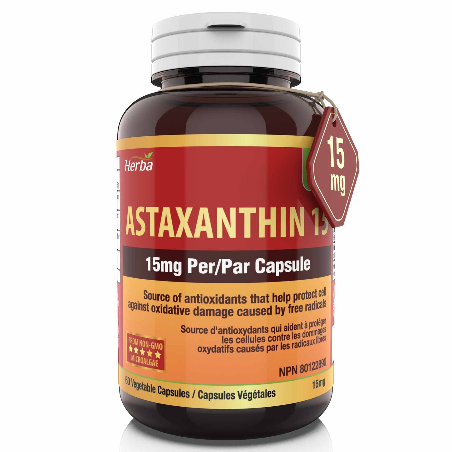 Herba  Astaxanthin 15mg - 60 Capsules