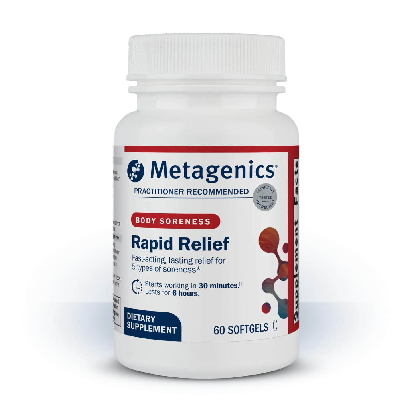 METAGENICS  SORENESS  RELIEF  60's