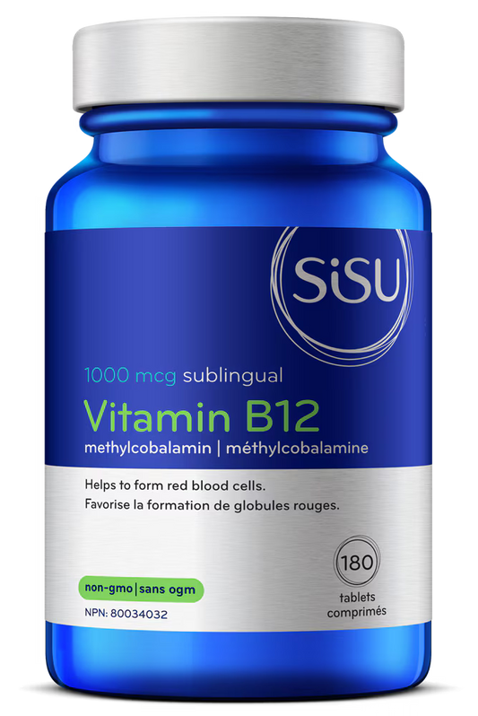 SISU B12 Methylcobalamin 1000 mcg (unflavoured) 180 sub. tabs