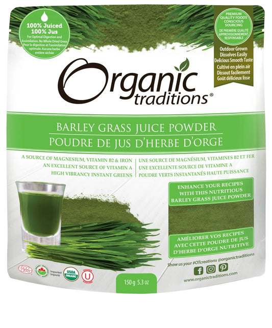 Organic Traditions   Barley Grass Juice Powder 150g