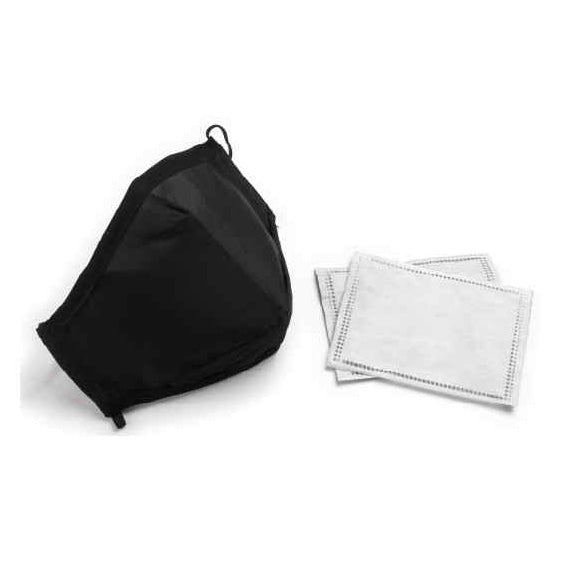 BASICARE   REUSABLE MASK + FILTER, BK
