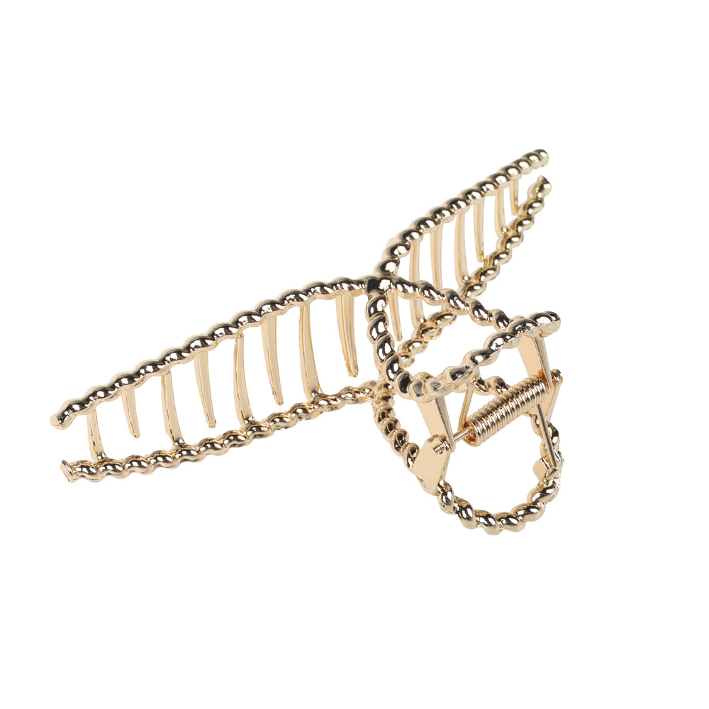 BASICARE   CLAW CLIP, LARGE, GOLD