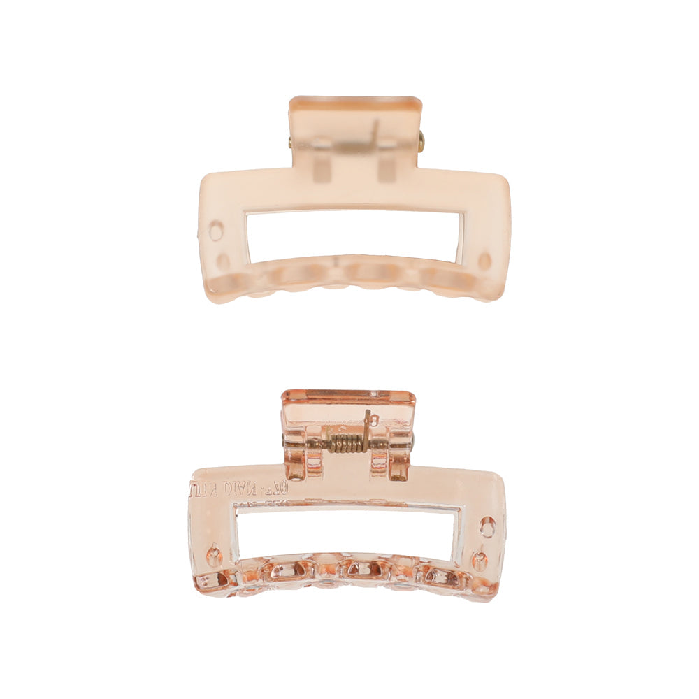 BASICARE   CLAW CLIP, SMALL, ORANGE, 2 PACK