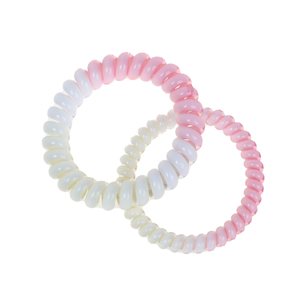 BASICARE   COATED ELASTIC, PINK/WHITE 2PK