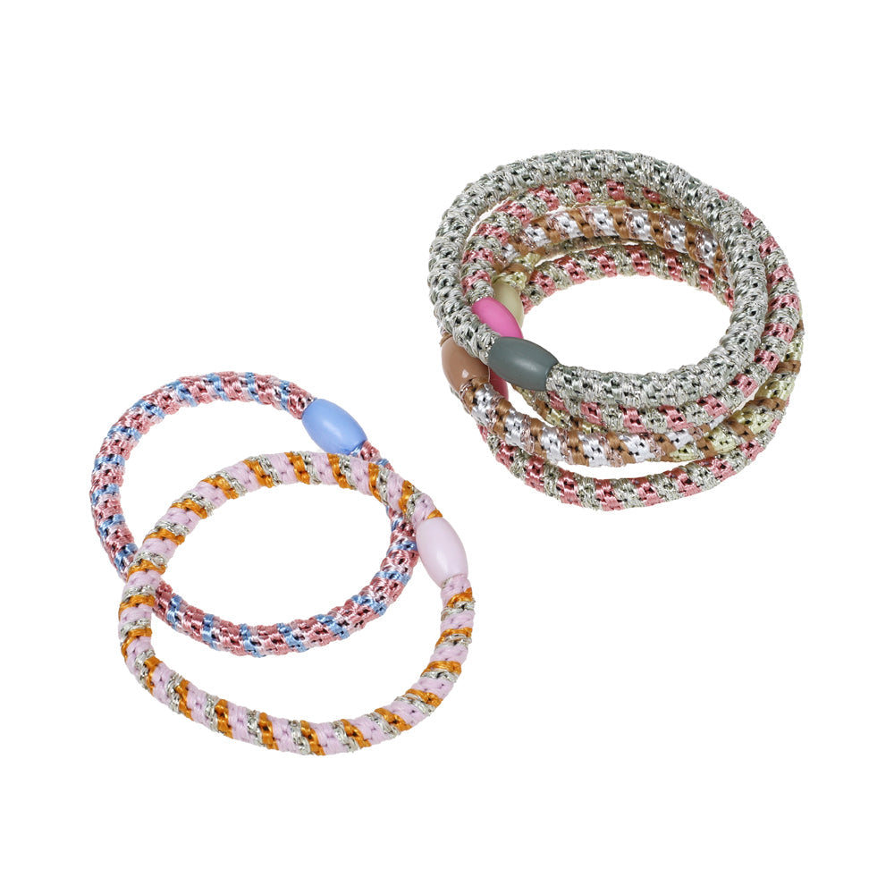 BASICARE   HAIR ELASTICS, SCRUNCHY STYLE, 5PK