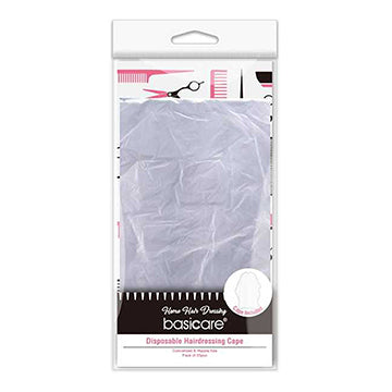 BASICARE   DISPOSABLE HAIR DRESSING CAPES, 25PK