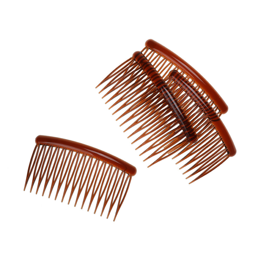 BASICARE   SIDE COMB, BROWN, 4PK