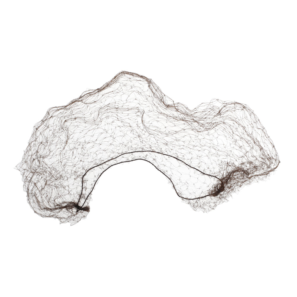 BASICARE   HAIR NET BUN SHAPE, BROWN 3PK