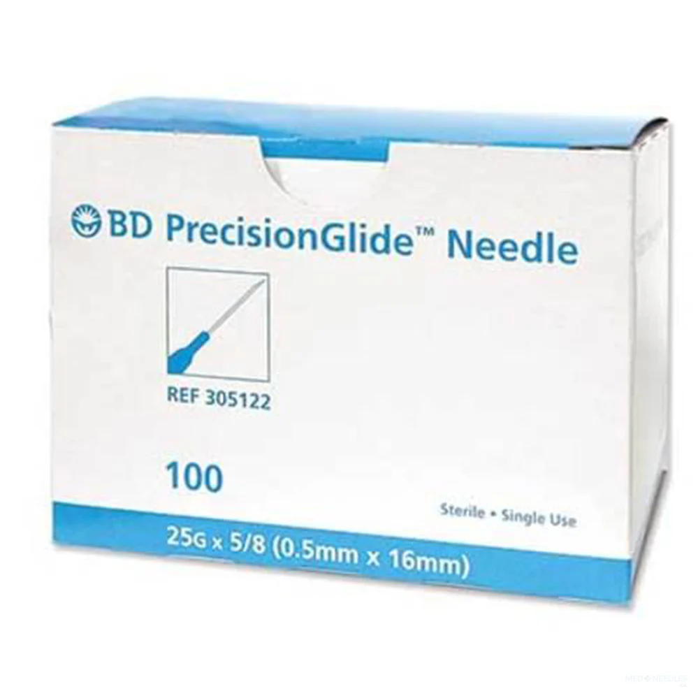 NEEDLE DISPOSABLE 25GX5/8" 305122 100/BOX