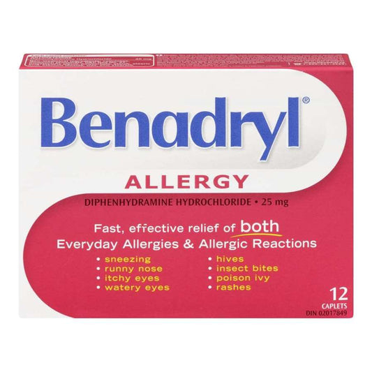 Benadryl Allergy Formula 12 Caplets