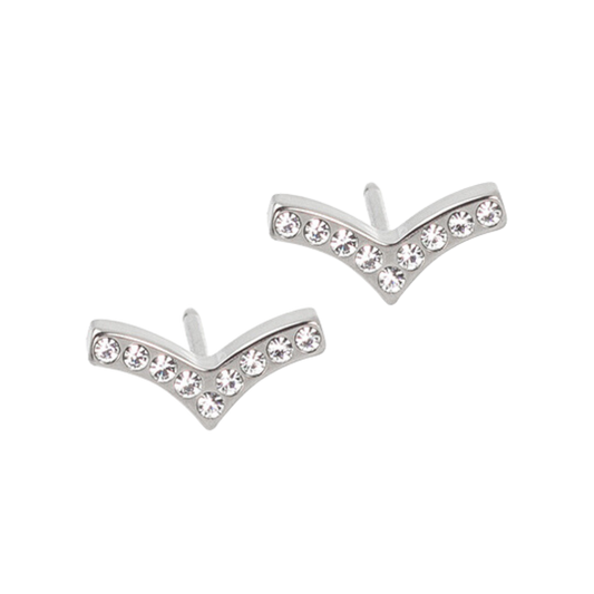 Blomdahl   Earrings   Silver Brilliance Wing Earrings - 8mm