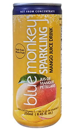 Blue Monkey   Tropical Collection   Sparkling Mango Juice  250ml