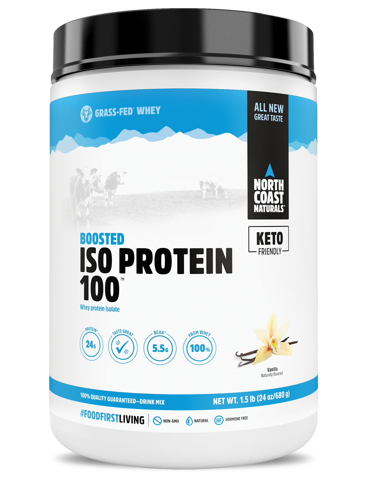 North Coast Naturals    ISO PROTEIN 100™    Vanilla680 g
