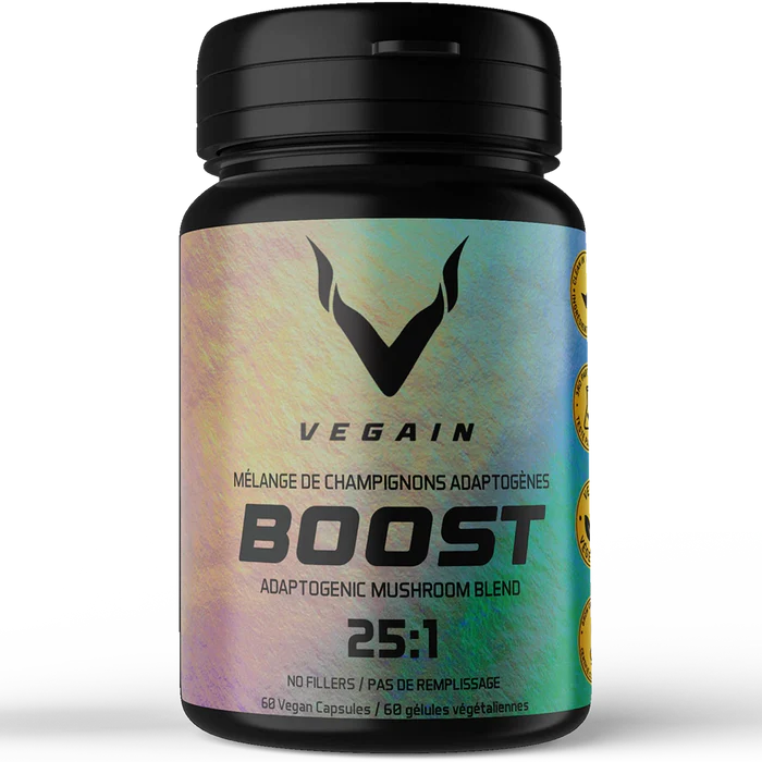 VEGAIN - NEW BRAND   BOOST Adaptogenic Mushroom Blend   60c