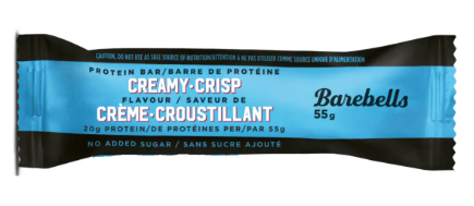 BAREBELLS PROTEIN BAR   CREAMY CRISP    55g