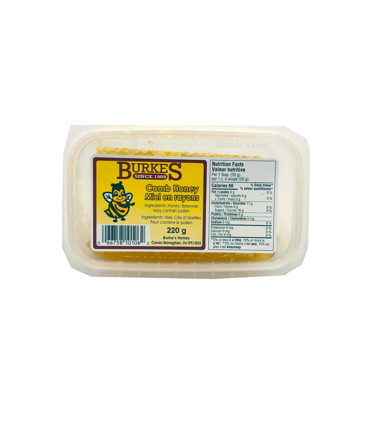 Burke's Pure Natural Honey   Honey Comb Small 220g
